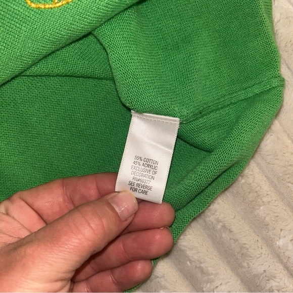 Green Holiday Sweater with Festive Characters Ugly Christmas Sweater - Picture 3 of 8